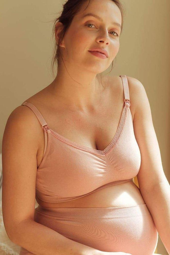 Brassière de Grossesse et Allaitement Organic - Rose - Mummy Nantes