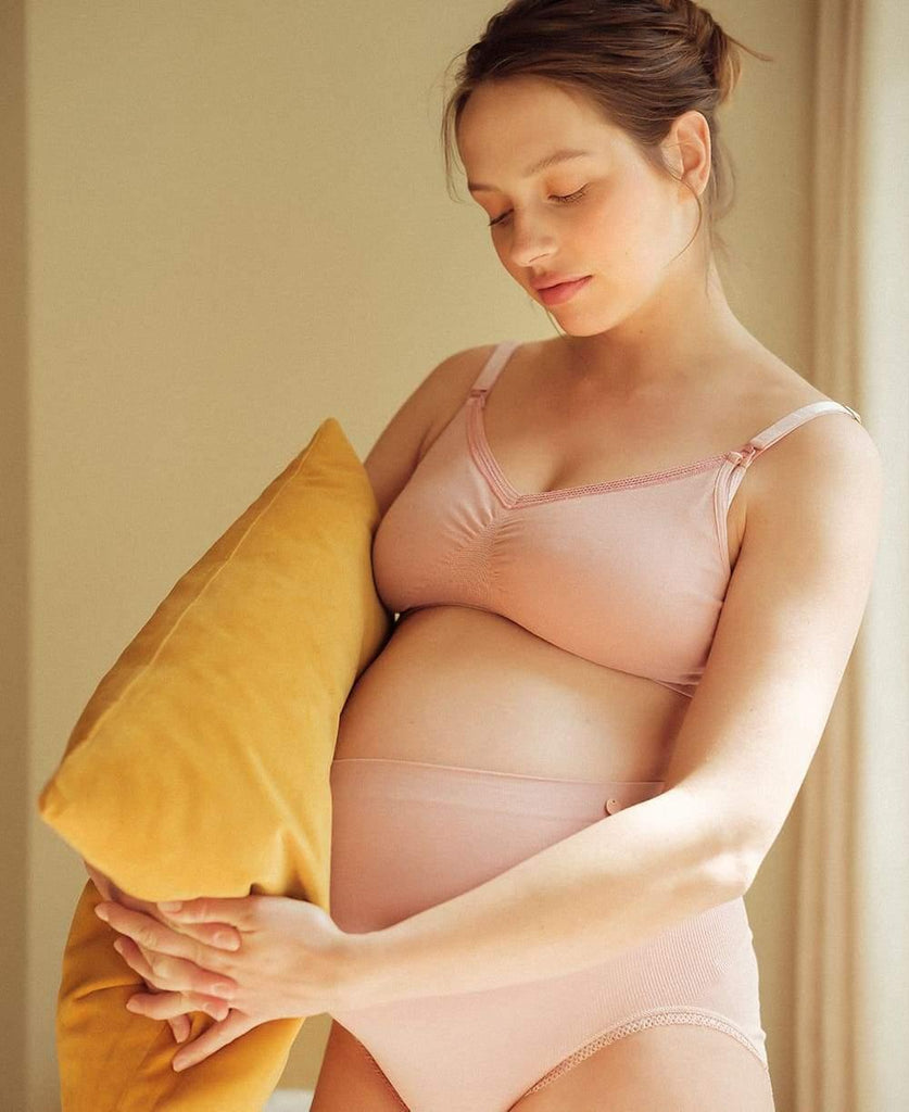 Brassière de Grossesse et Allaitement Organic - Rose - Mummy Nantes