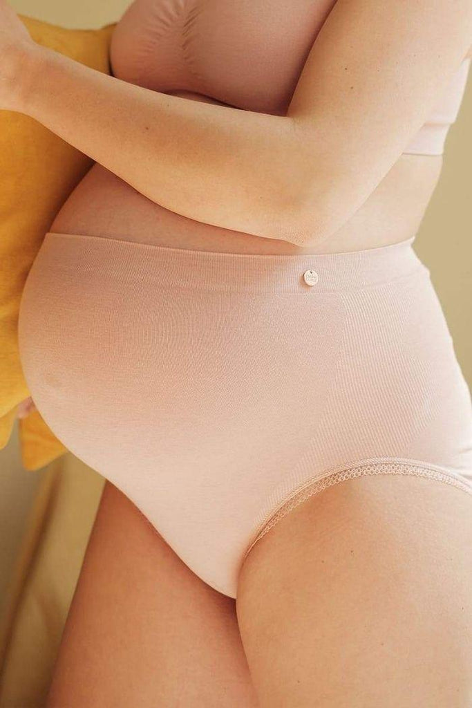 Maxi culotte de grossesse sans couture Milk vert