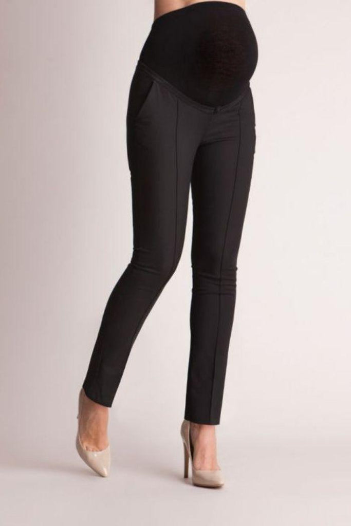 Pantalon de Grossesse Coupe Slim - Noir - Mummy Nantes