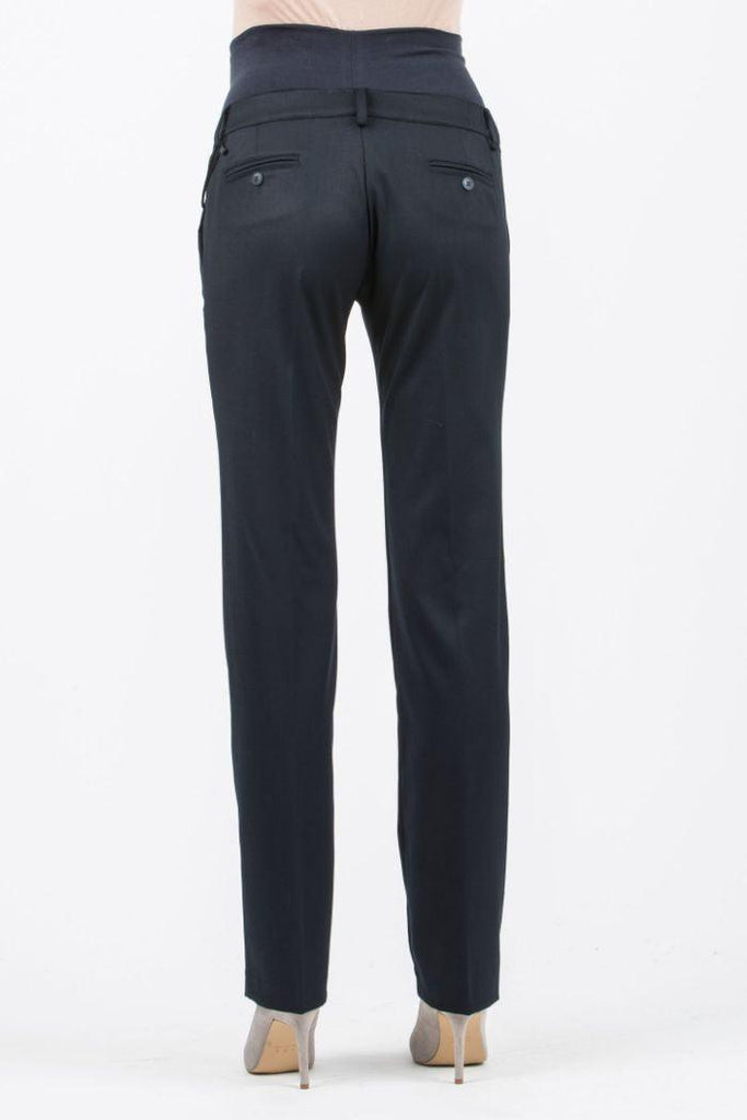 Pantalon de Grossesse Coupe Droite - Noir - Mummy Nantes