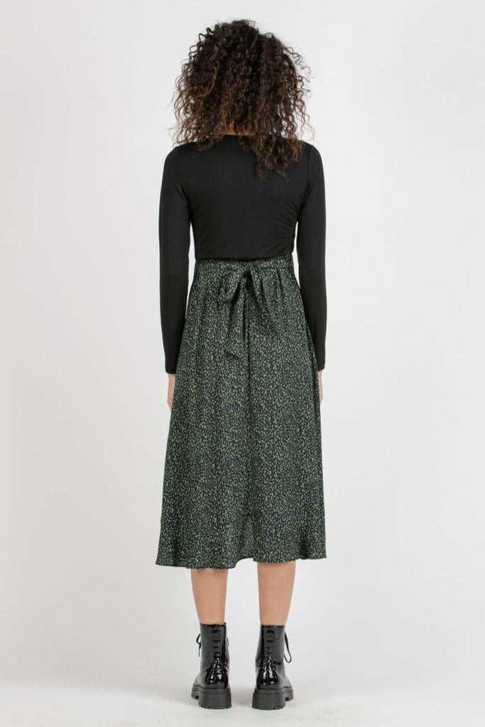 Robe midi de Grossesse et Allaitement - Olive - Mummy Nantes