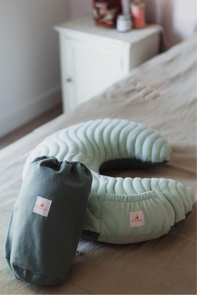 Coussin d'allaitement gonflable - Celadon - Mummy Nantes
