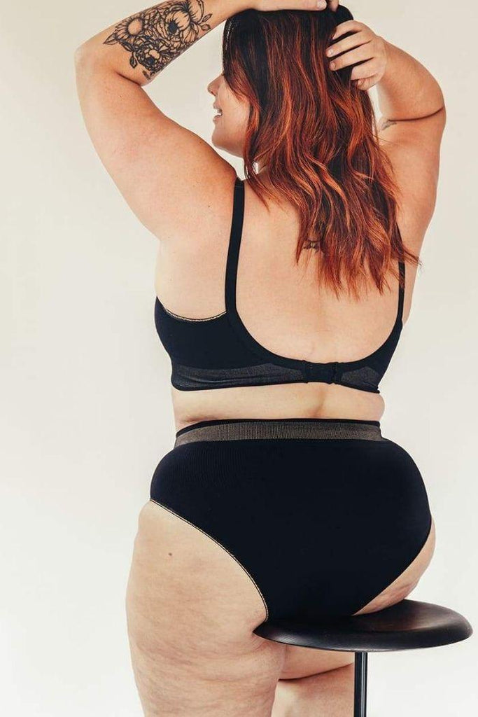 Culotte Taille Haute Post-Partum Mom - Noir - Mummy Nantes