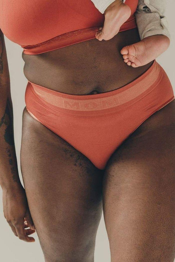 Culotte Taille Haute post-Partum Mom - Terracotta - Mummy Nantes