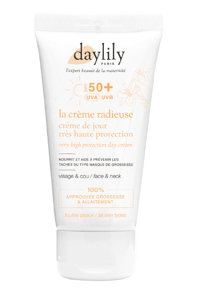 La Crème Radieuse - Crème Solaire Grossesse de Jour SPF 50+ - Mummy Nantes