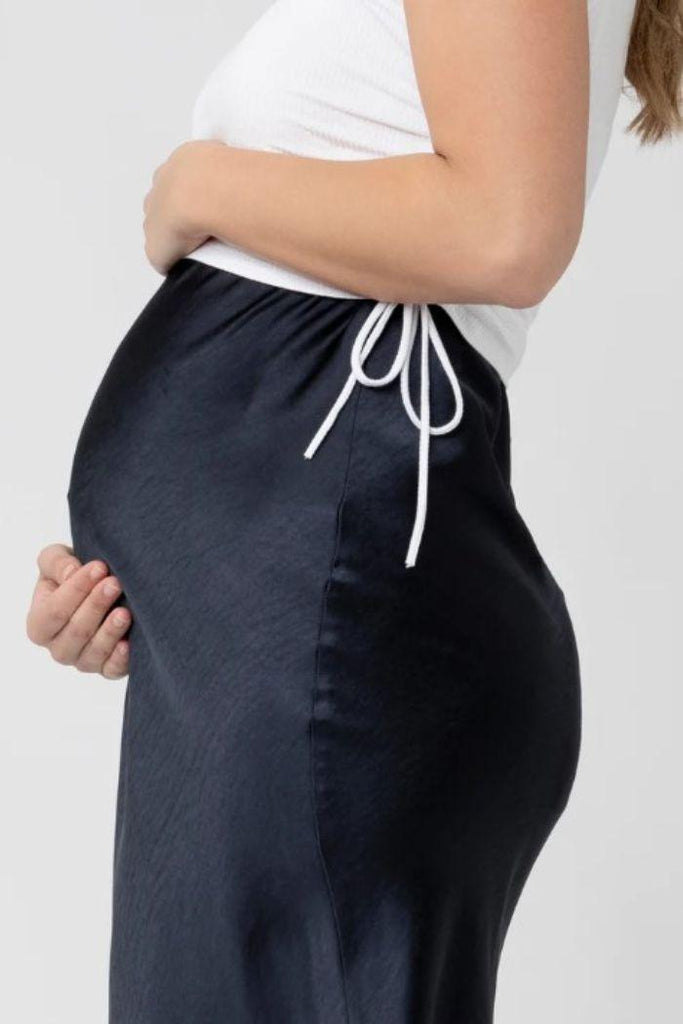 Jupe Grossesse en Satin - Marine - Mummy Nantes