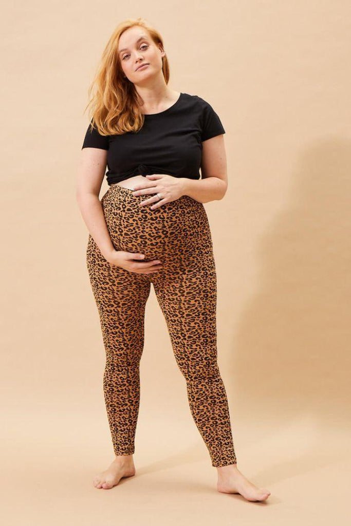 Legging de Grossesse Léopard Coton bio - Mummy Nantes