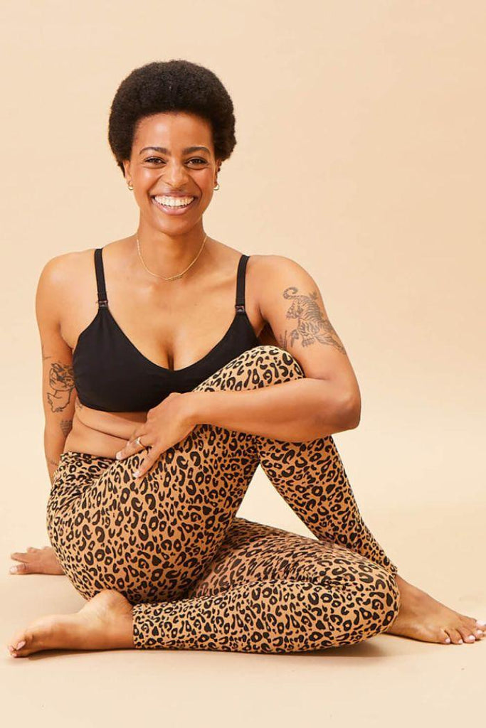 Legging de Grossesse Léopard Coton bio - Mummy Nantes