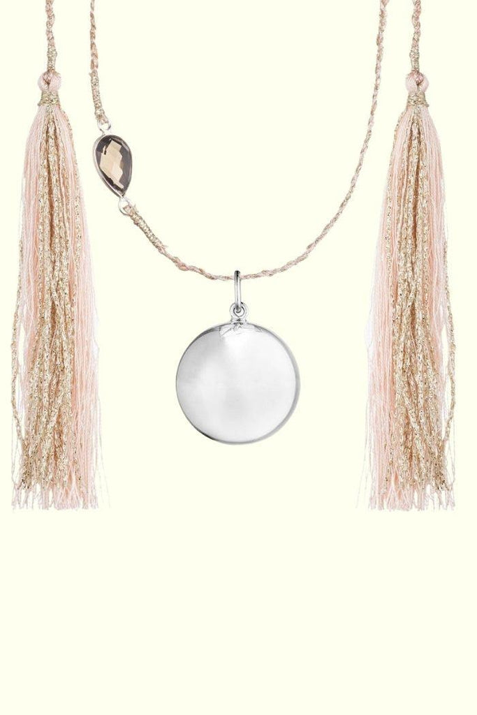 Bola de Grossesse Maya Argent - Goutte Quartz Fumé - Mummy Nantes