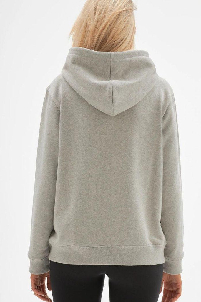 Sweat Allaitement à Capuche "Who Run the World" - Gris - Mummy Nantes