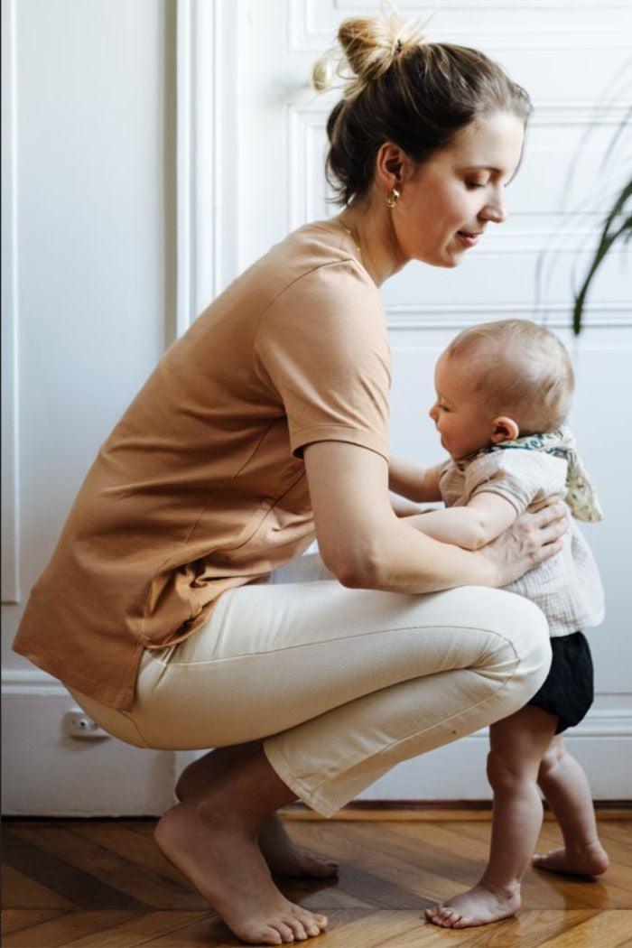 Le sweat d'allaitement Maman Cool femme en coton bio - charbon – émoi émoi