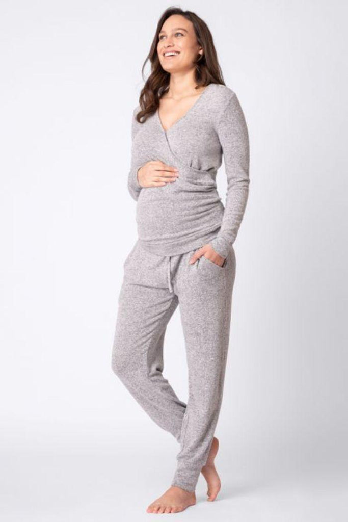 Ensemble Homewear de Grossesse - gris - Mummy Nantes
