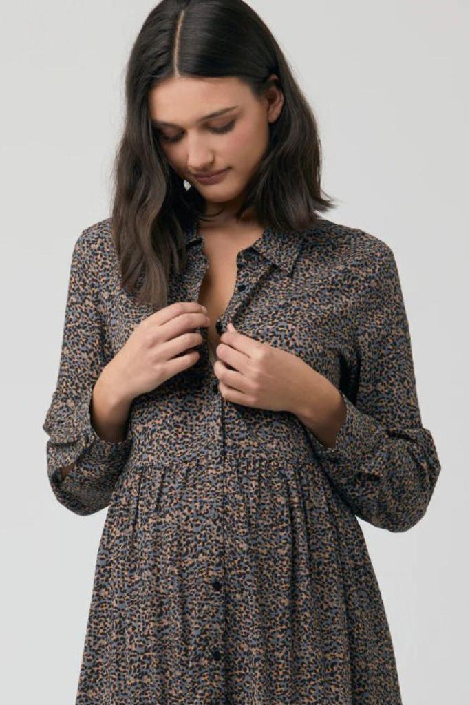 Robe de Grossesse et Allaitement Boutonnée - Mummy Nantes