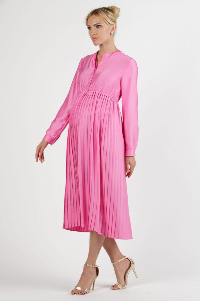Robe de Grossesse et Allaitement en Satin - Sophie - Mummy Nantes