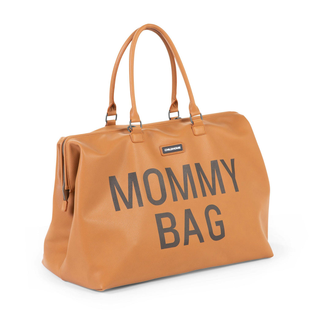 Mommy Bag Sac à Langer - Look cuir brun - Mummy Nantes
