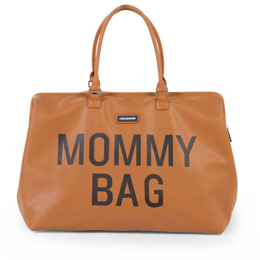 Mommy Bag Sac à Langer - Look cuir brun - Mummy Nantes