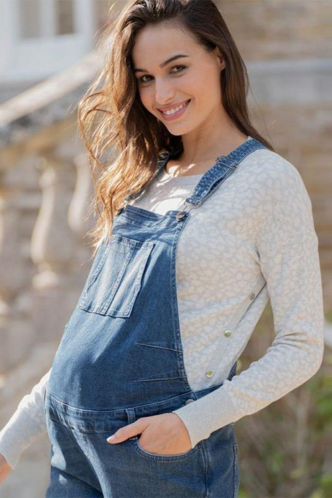 Salopette de Grossesse Trav - Denim Bleu - Mummy Nantes