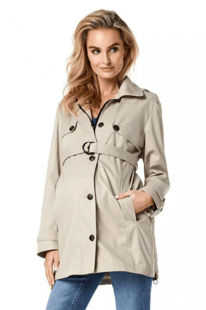 Trench de grossesse et portage - Beige - Mummy Nantes