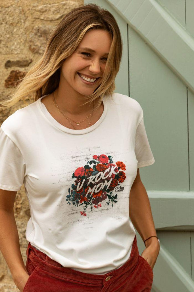 T-shirt de grossesse Rock - Rouge - Mummy Nantes