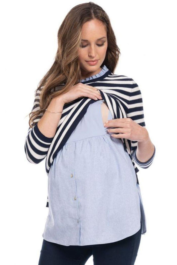 Pull grossesse et allaitement d'occasion - Taille S - Mummy Nantes