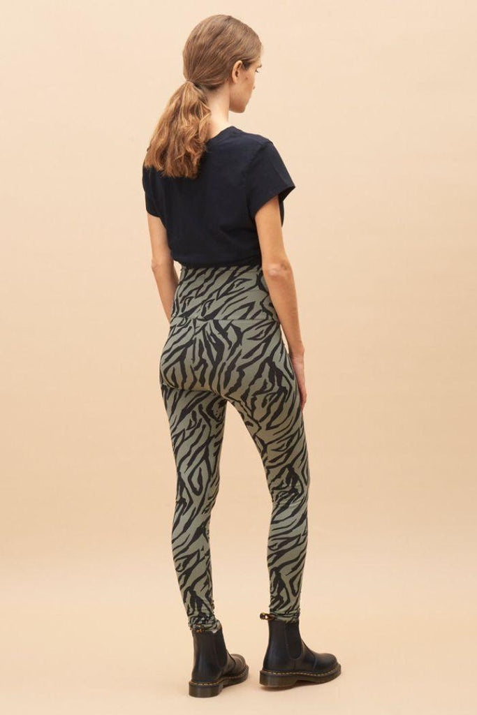 Legging de grossesse en coton bio Zèbre - Mummy Nantes