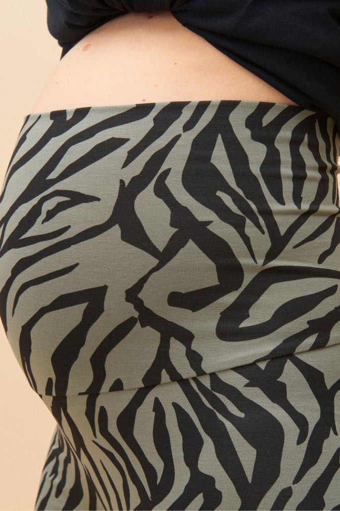Legging de grossesse en coton bio Zèbre - Mummy Nantes