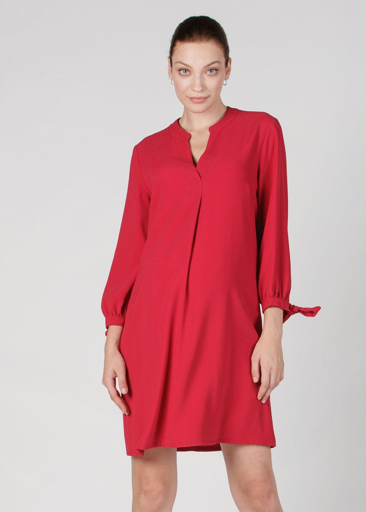 Robe de Grossesse Anna - Rouge - Mummy Nantes