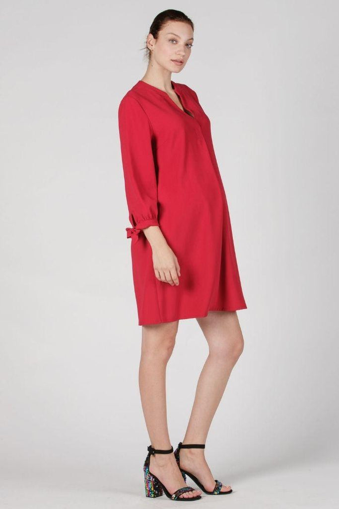 Robe de Grossesse Anna - Rouge - Mummy Nantes