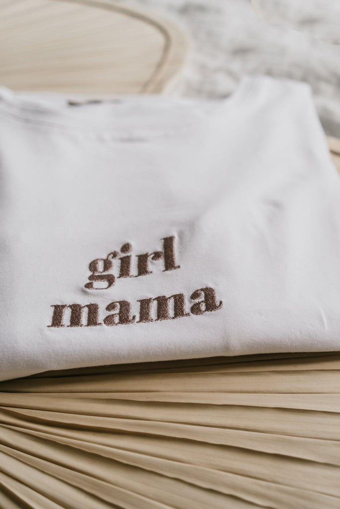 T-Shirt Allaitement Ouverture Magnétique- Girl Mama Blanc - Mummy Nantes