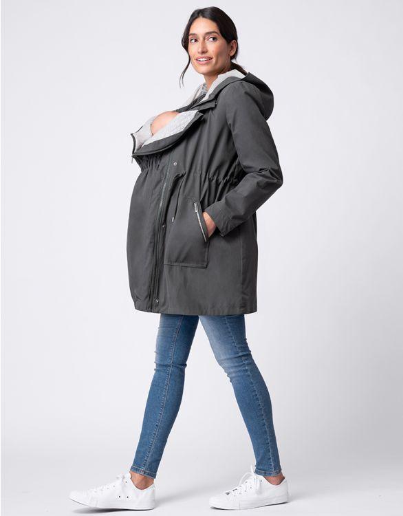 Parka 4 en 1 Maternité à Portage - Kaki - Mummy Nantes