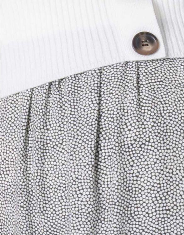 Robe Grossesse et Allaitement - Blanc Taupe - Mummy Nantes