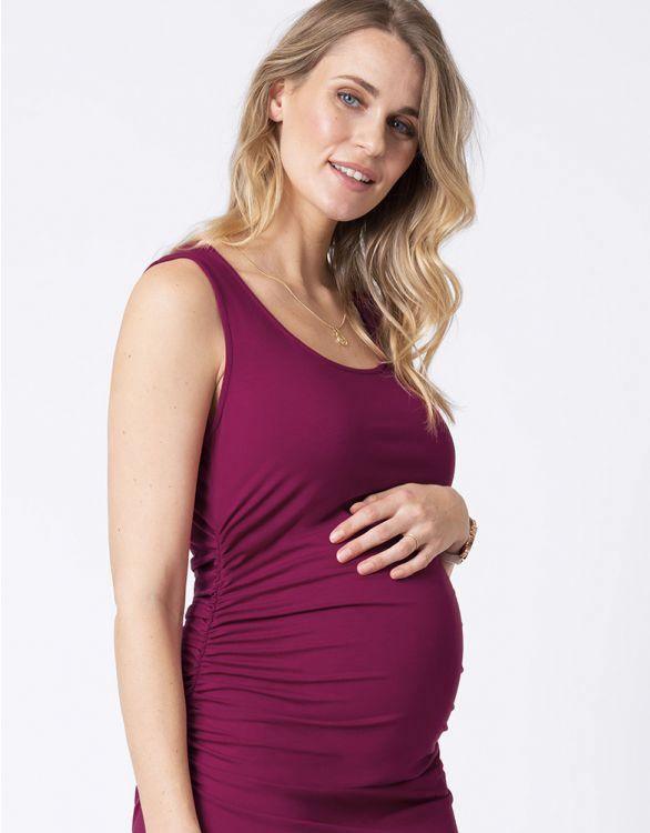 Robe Grossesse sans Manches Framboise Mummy Nantes