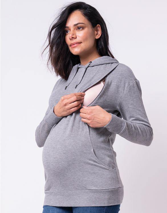 Sweat Grossesse et Allaitement - Gris - Mummy Nantes