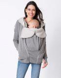 Sweat à Capuche Zippé 3 en 1 - Gris - Mummy Nantes