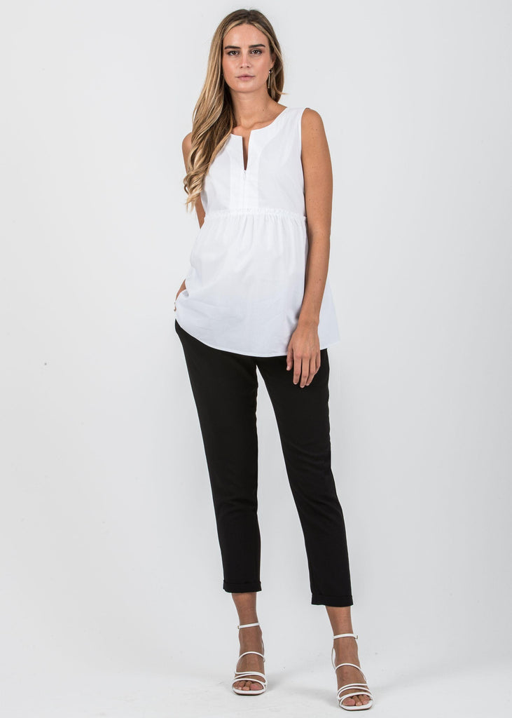 Blouse de Grossesse et Allaitement en Coton Léger - Chiara - Mummy Nantes