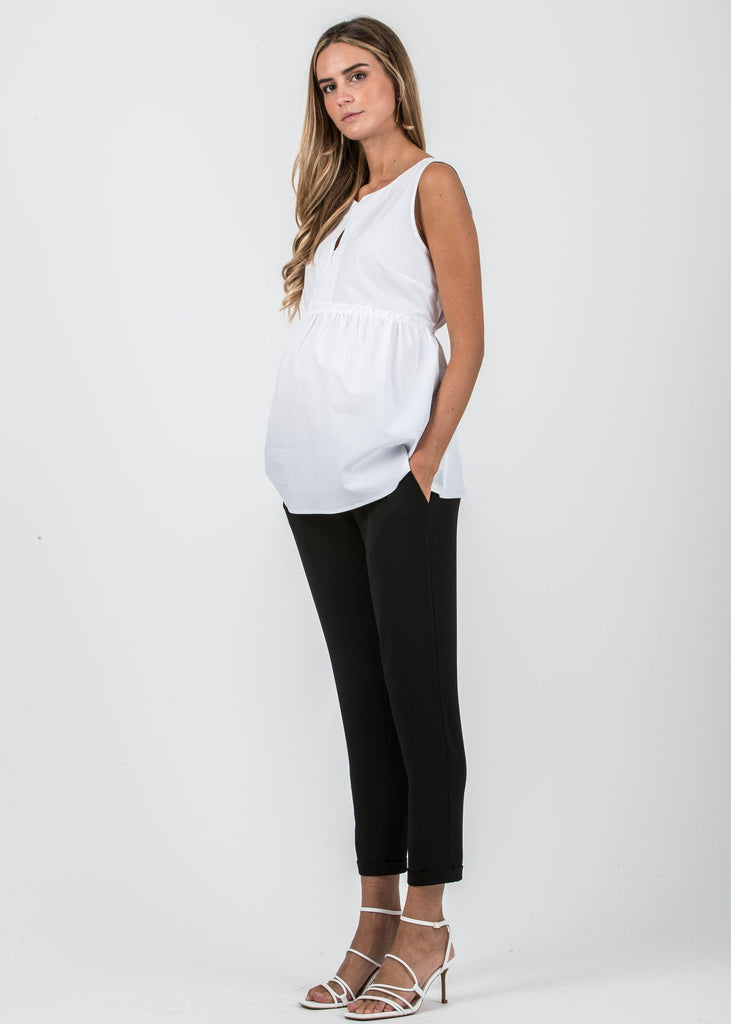 Blouse de Grossesse et Allaitement en Coton Léger - Chiara - Mummy Nantes