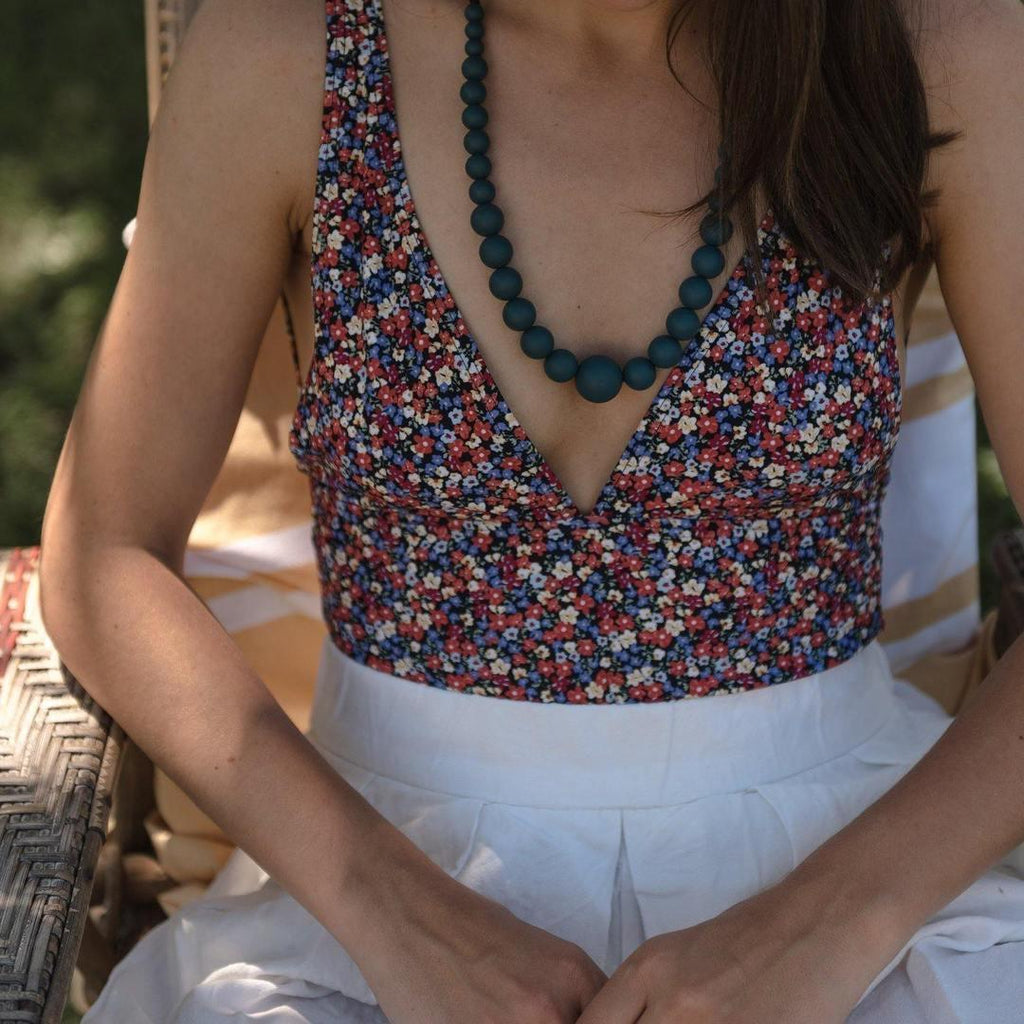 Collier Allaitement, Portage et Dentition - Peacock - Mummy Nantes