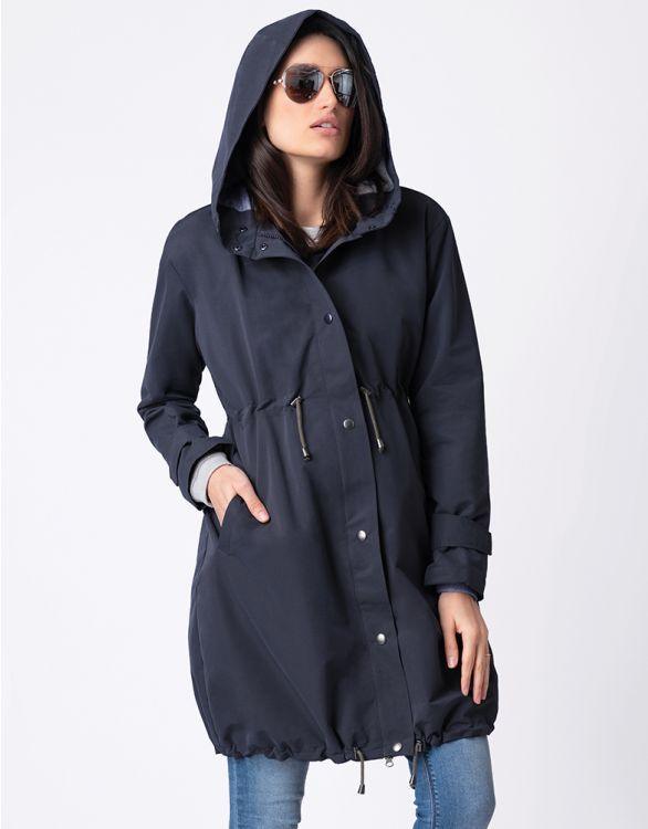 Parka Grossesse 3 en 1 de Mi-Saison - Bleu marine - Mummy Nantes
