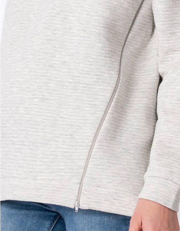 Sweat Grossesse et Allaitement - Gris perle - Mummy Nantes